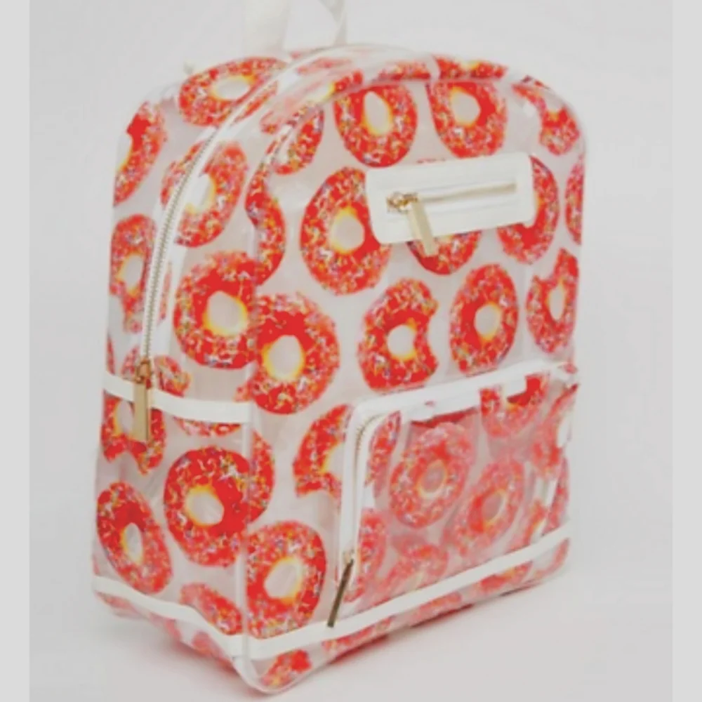 Donut Print Backpack